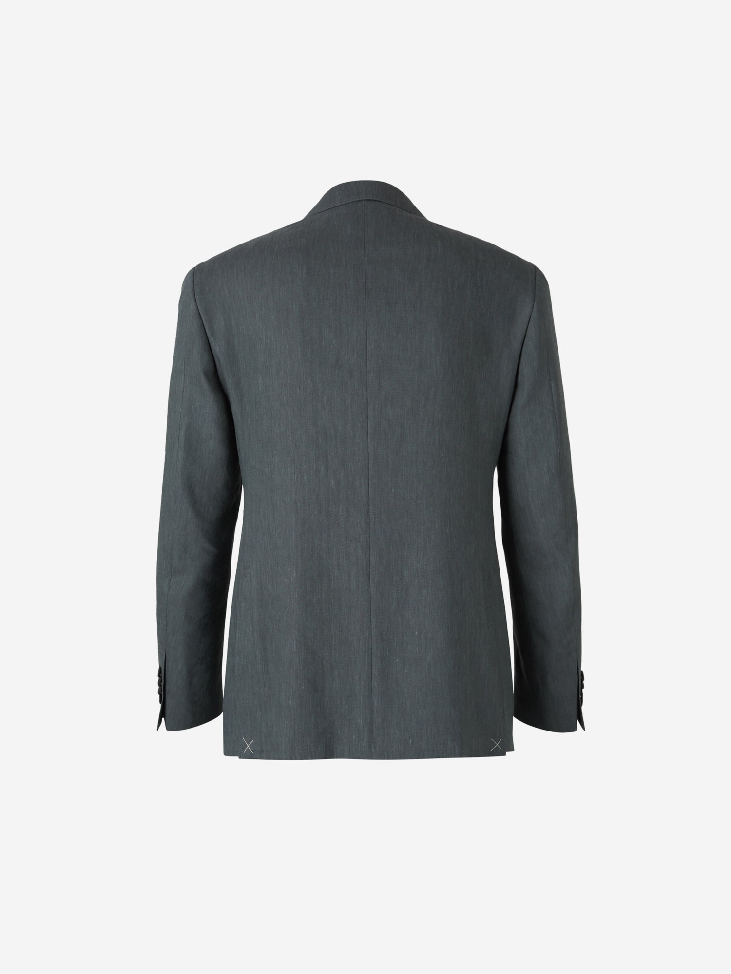 Outlet online Canali Hombre Traje Lino Lana Liso color Gris Piedra sku 312-002854 01 - Foto 2