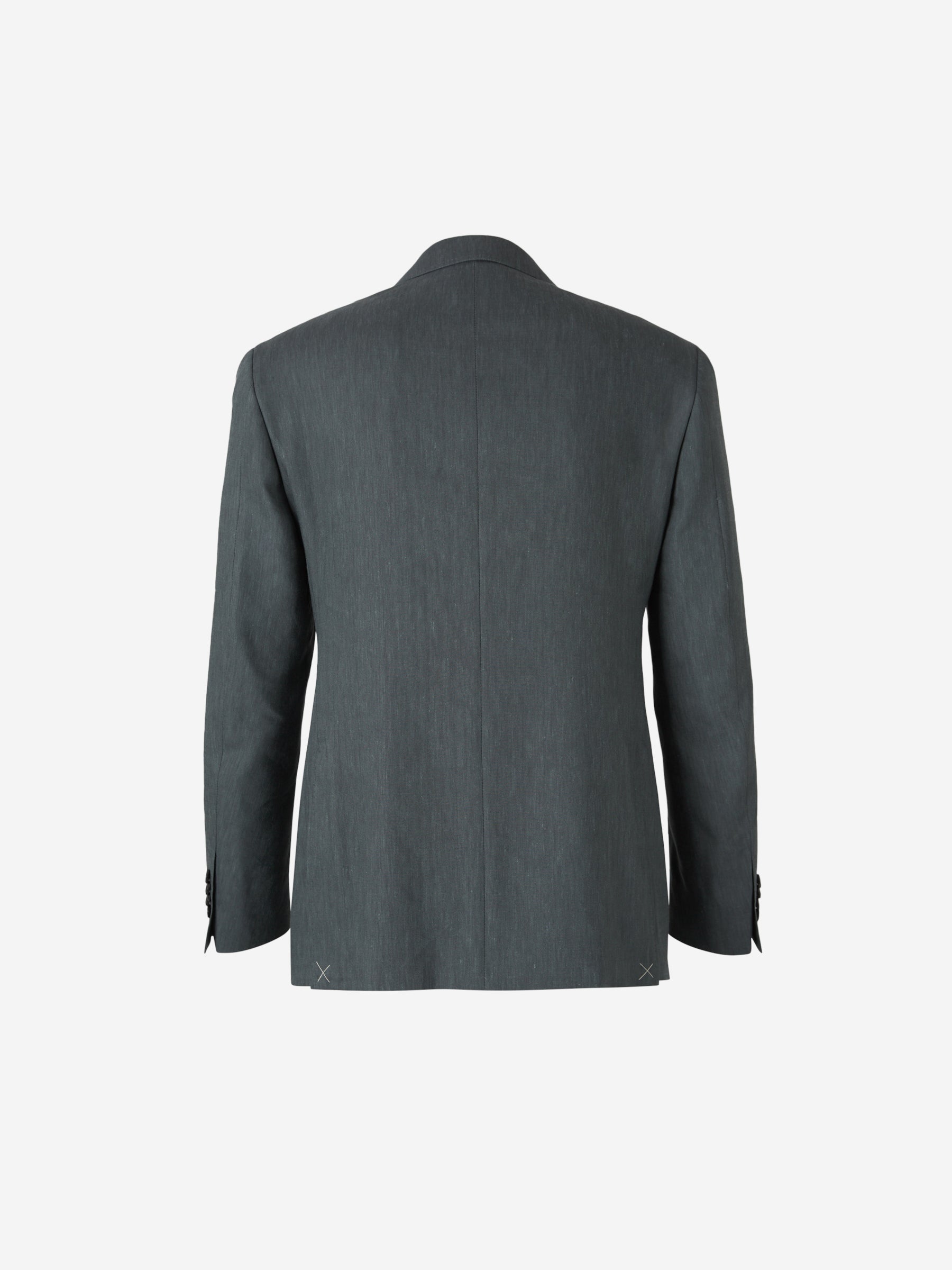 Outlet online Canali Hombre Traje Lino Lana Liso color Gris Piedra sku 312-002854 01 - Foto 2
