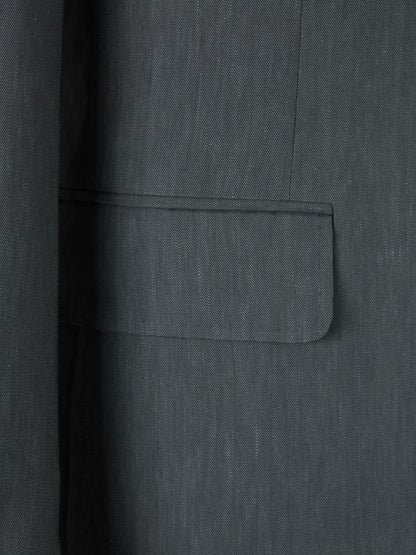 Outlet online Canali Hombre Traje Lino Lana Liso color Gris Piedra sku 312-002854 01 - Foto 4