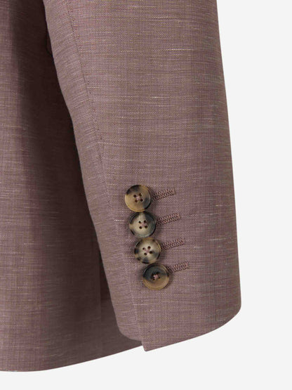 Outlet online Canali Hombre Traje Recto Lana color Rosa Envejecido sku 312-002855 01 - Foto 5