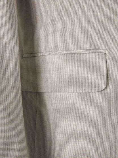 Canali Hombre Barcelona Traje Pata de Gallo Algodón color Beige sku 312-002856 01 - Foto 4