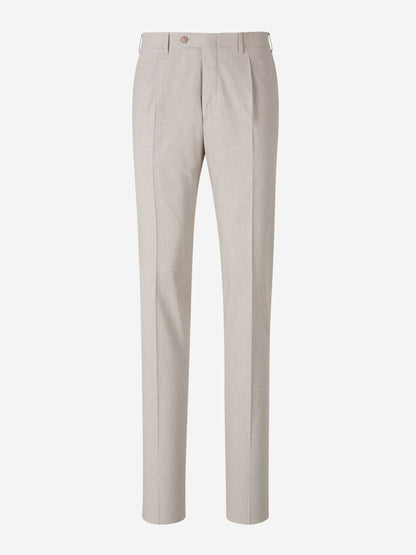 Canali Hombre Barcelona Traje Pata de Gallo Algodón color Beige sku 312-002856 01 - Foto 6