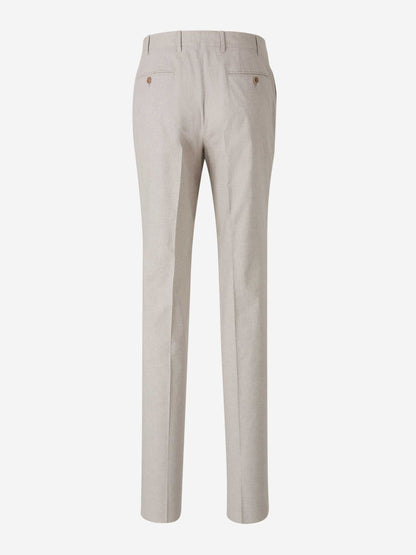 Canali Hombre Barcelona Traje Pata de Gallo Algodón color Beige sku 312-002856 01 - Foto 7