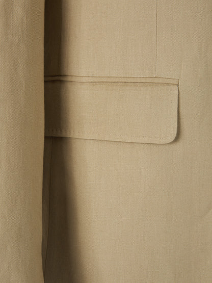Canali Hombre Barcelona Traje Lino Liso color Beige sku 312-002857 01 - Foto 4