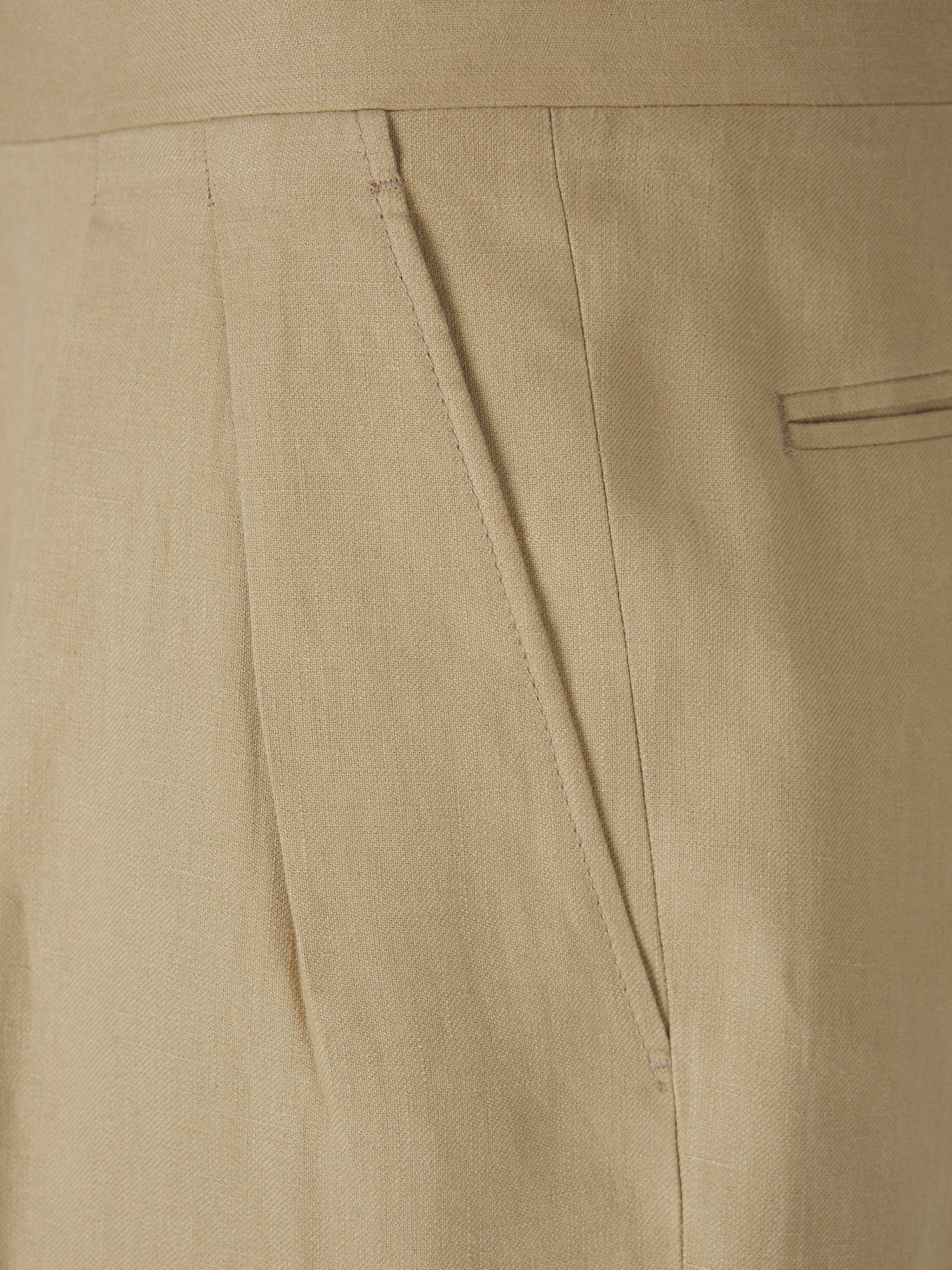 Canali Hombre Barcelona Traje Lino Liso color Beige sku 312-002857 01 - Foto 8