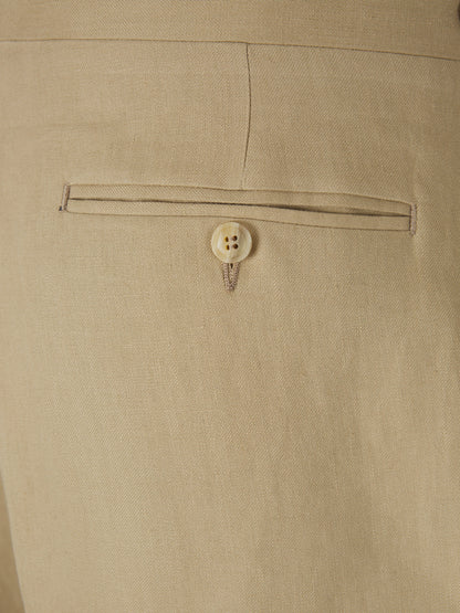 Canali Hombre Barcelona Traje Lino Liso color Beige sku 312-002857 01 - Foto 9