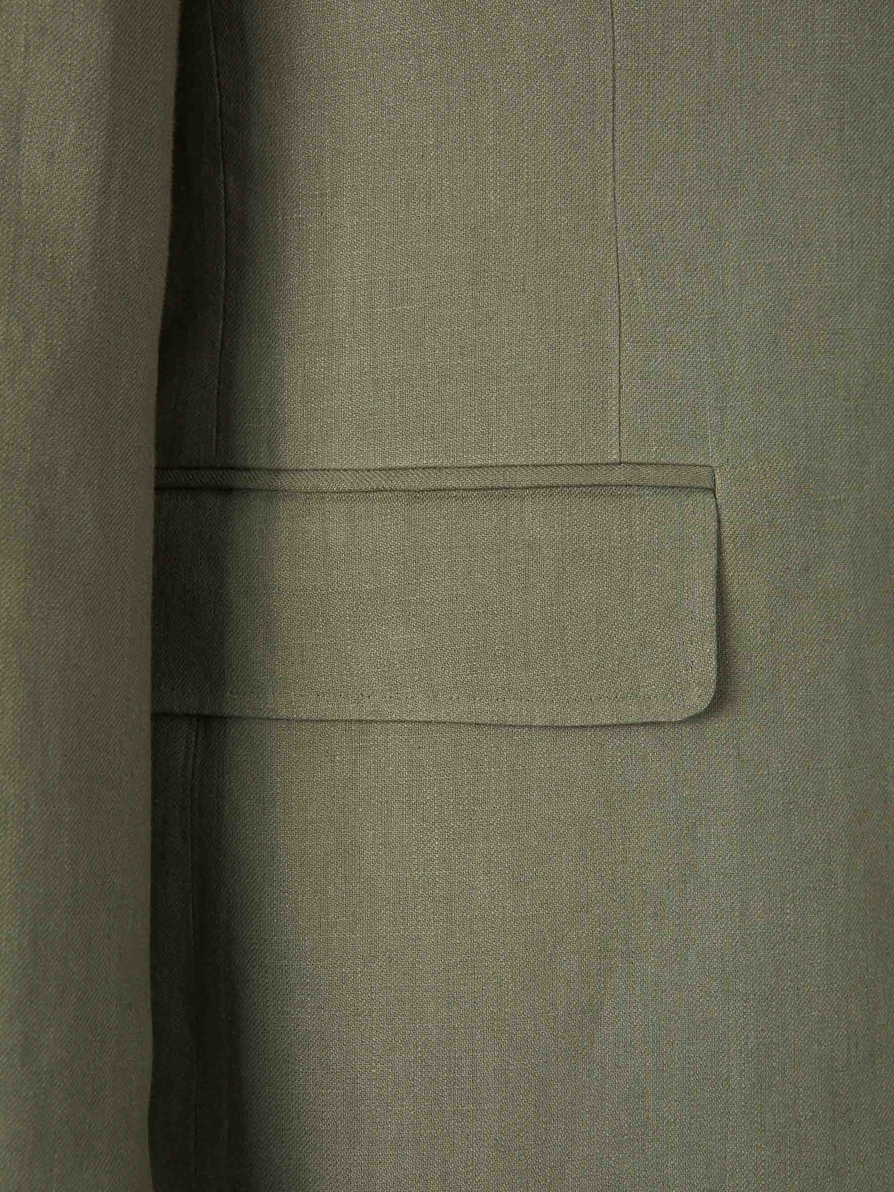 Canali Hombre Barcelona Traje Lino Liso color Verde sku 312-002857 02 - Foto 5