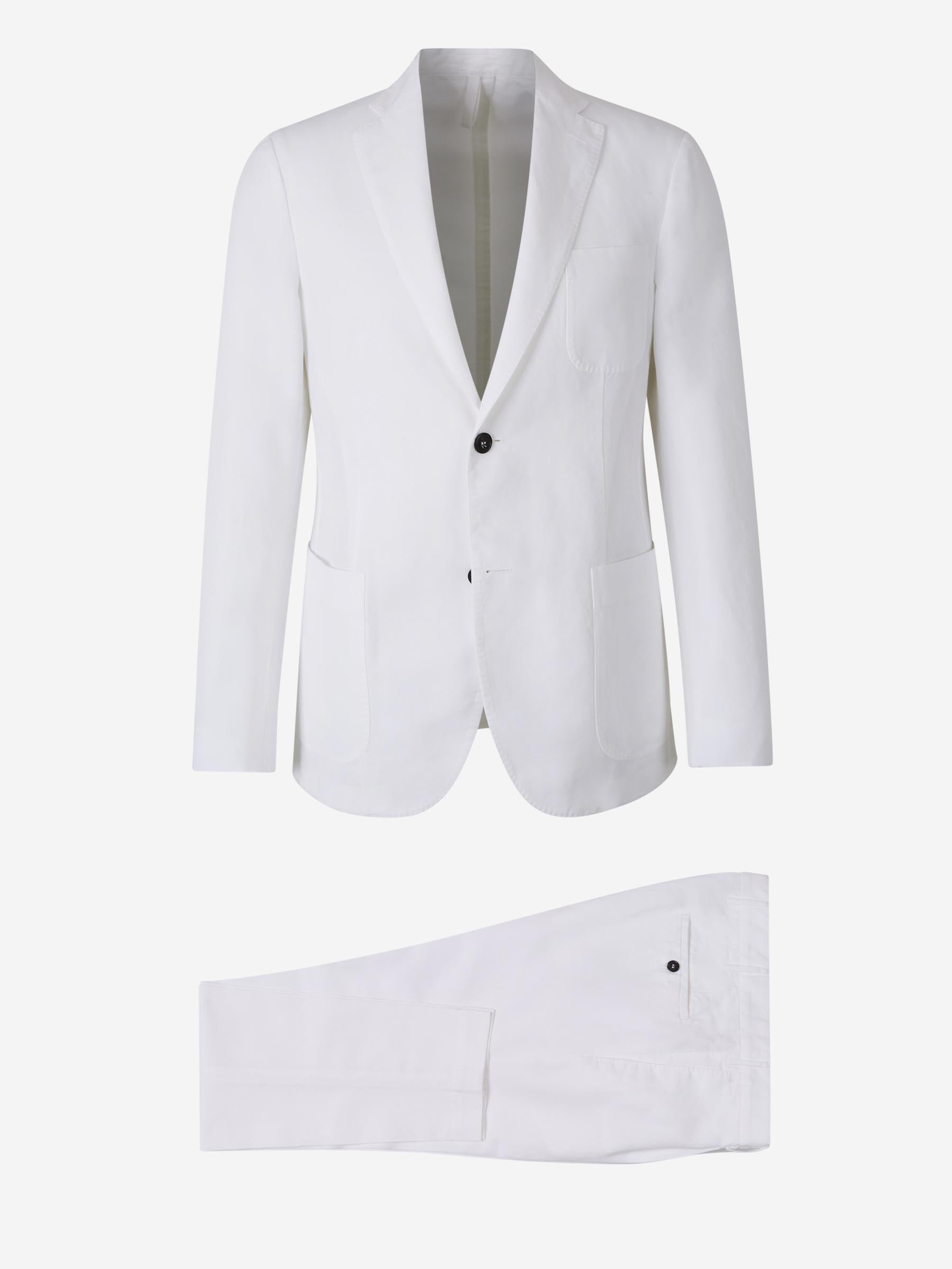 Outlet online Incotex Hombre Traje Liso Lino color Blanco sku 312-002866 01 - Foto 1