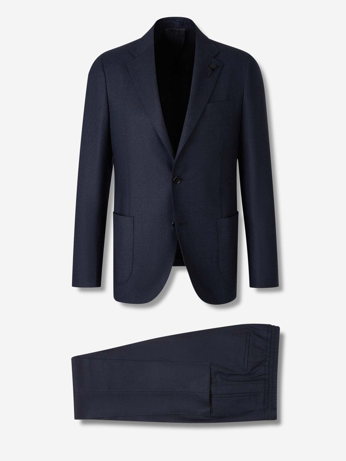 Lardini Hombre Barcelona Traje Recto Lana color Azul Marino sku 312-002872 01 - Foto 2