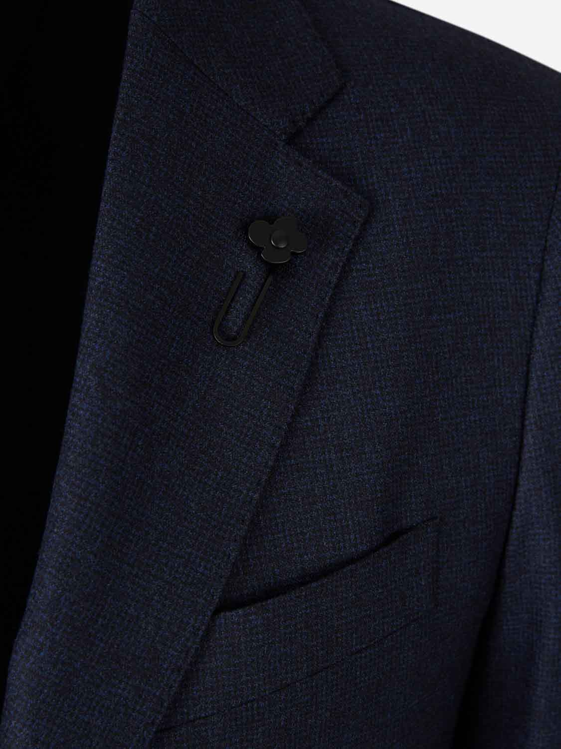 Lardini Hombre Barcelona Traje Recto Lana color Azul Marino sku 312-002872 01 - Foto 4
