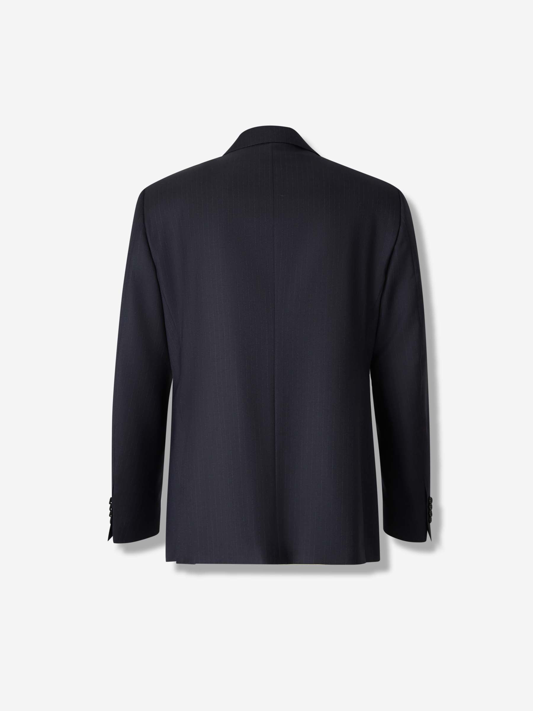 Outlet online Canali Hombre Traje Cruzado Lana color Azul Noche sku 312-002880 01 - Foto 2