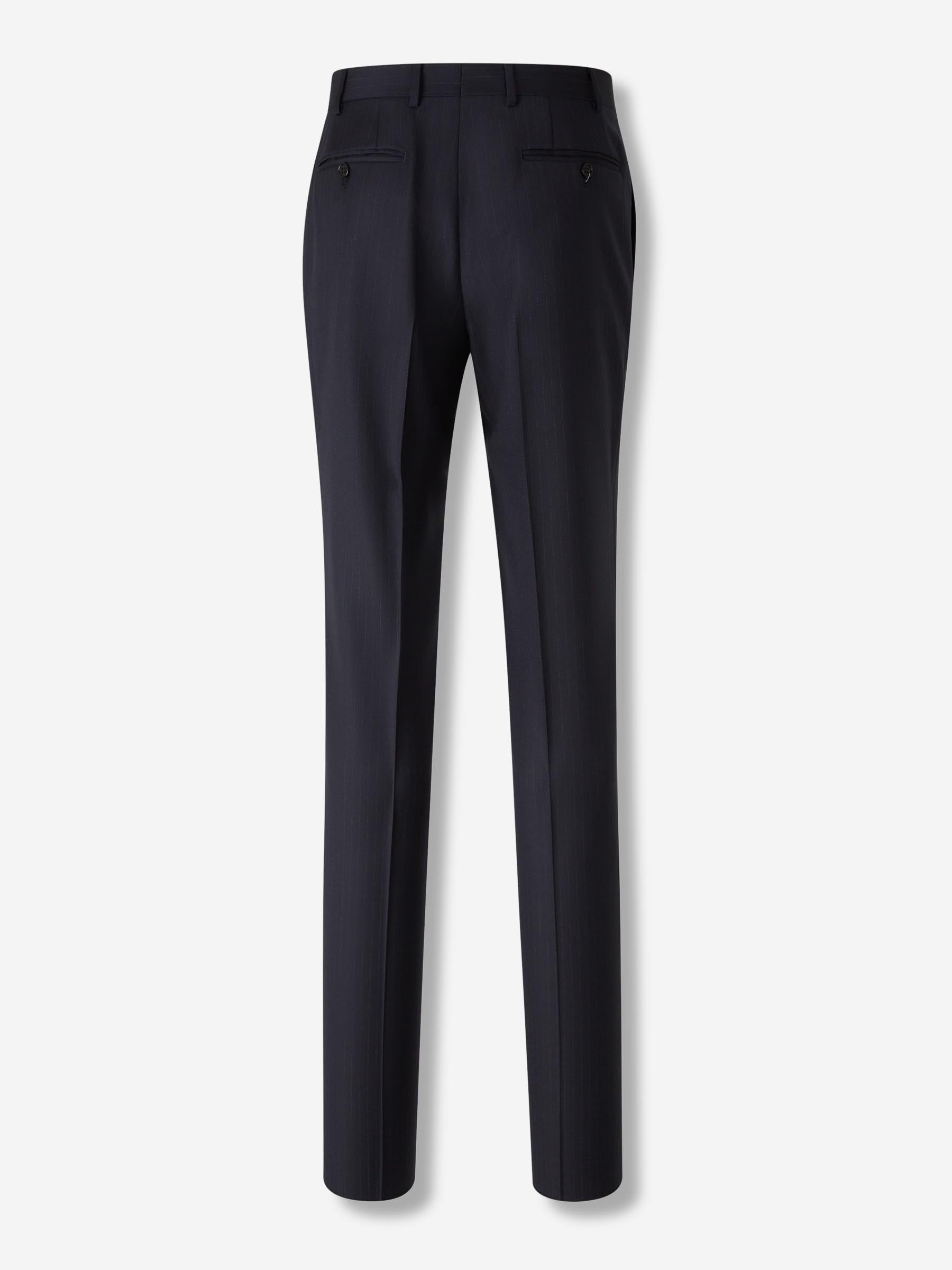 Outlet online Canali Hombre Traje Cruzado Lana color Azul Noche sku 312-002880 01 - Foto 5