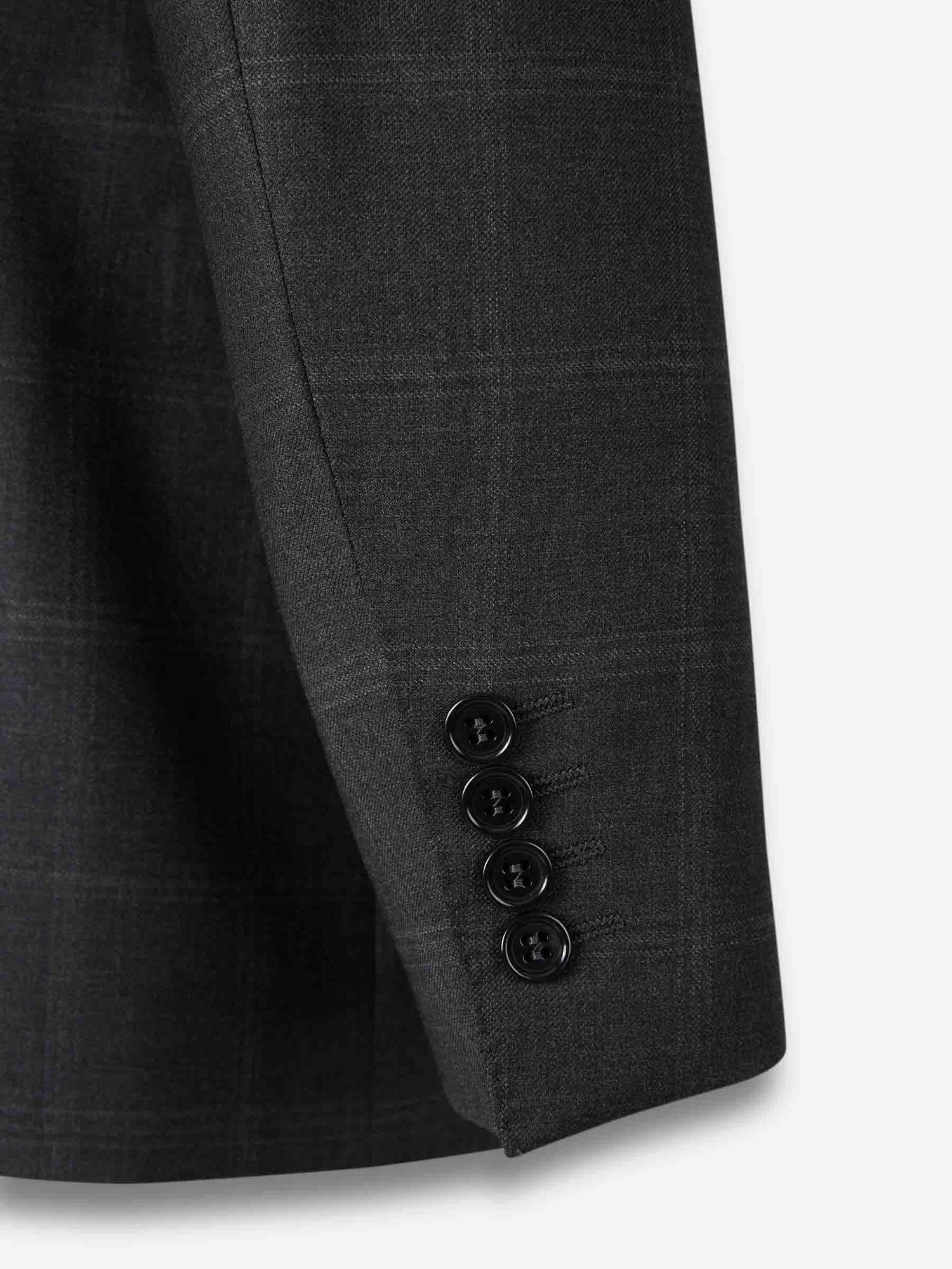 Outlet online Canali Hombre Traje Recto Cuadros color Gris Antracita sku 312-002882 01 - Foto 4