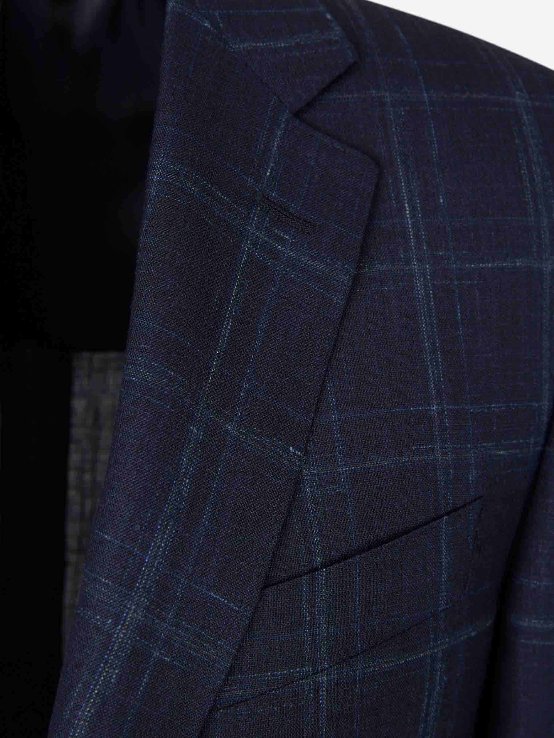 Canali Hombre Barcelona Traje Recto Lana color Azul Noche sku 312-002911 01 - Foto 3