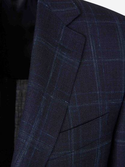 Canali Hombre Barcelona Traje Recto Lana color Azul Noche sku 312-002911 01 - Foto 3