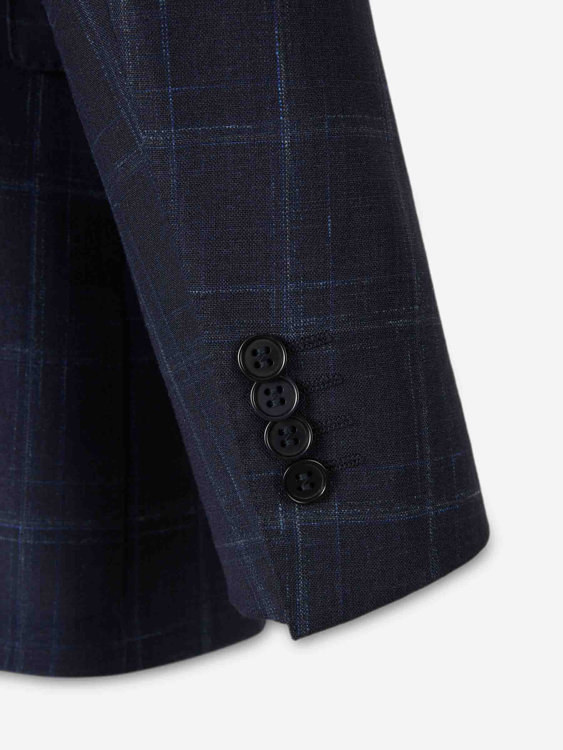 Canali Hombre Barcelona Traje Recto Lana color Azul Noche sku 312-002911 01 - Foto 4