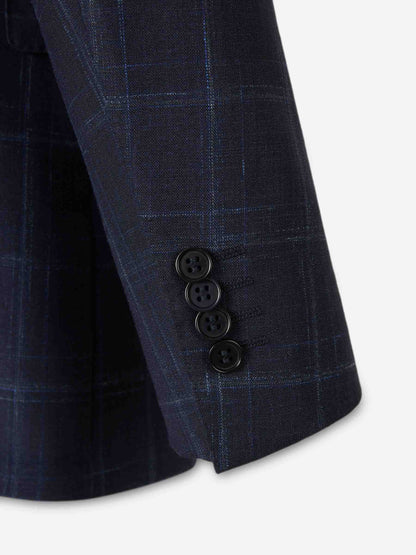 Canali Hombre Barcelona Traje Recto Lana color Azul Noche sku 312-002911 01 - Foto 4