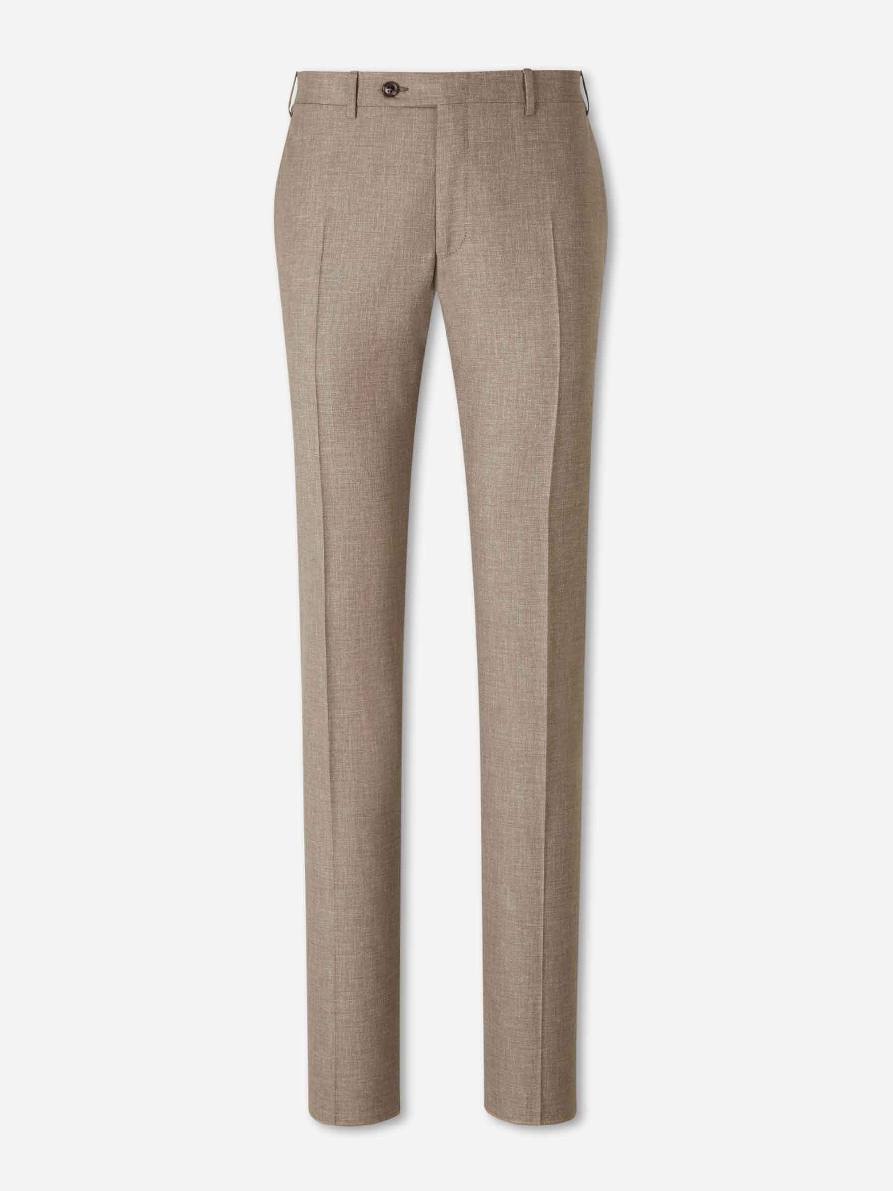 Canali Hombre Barcelona Traje Recto Lana color Camel sku 312-002916 01 - Foto 5