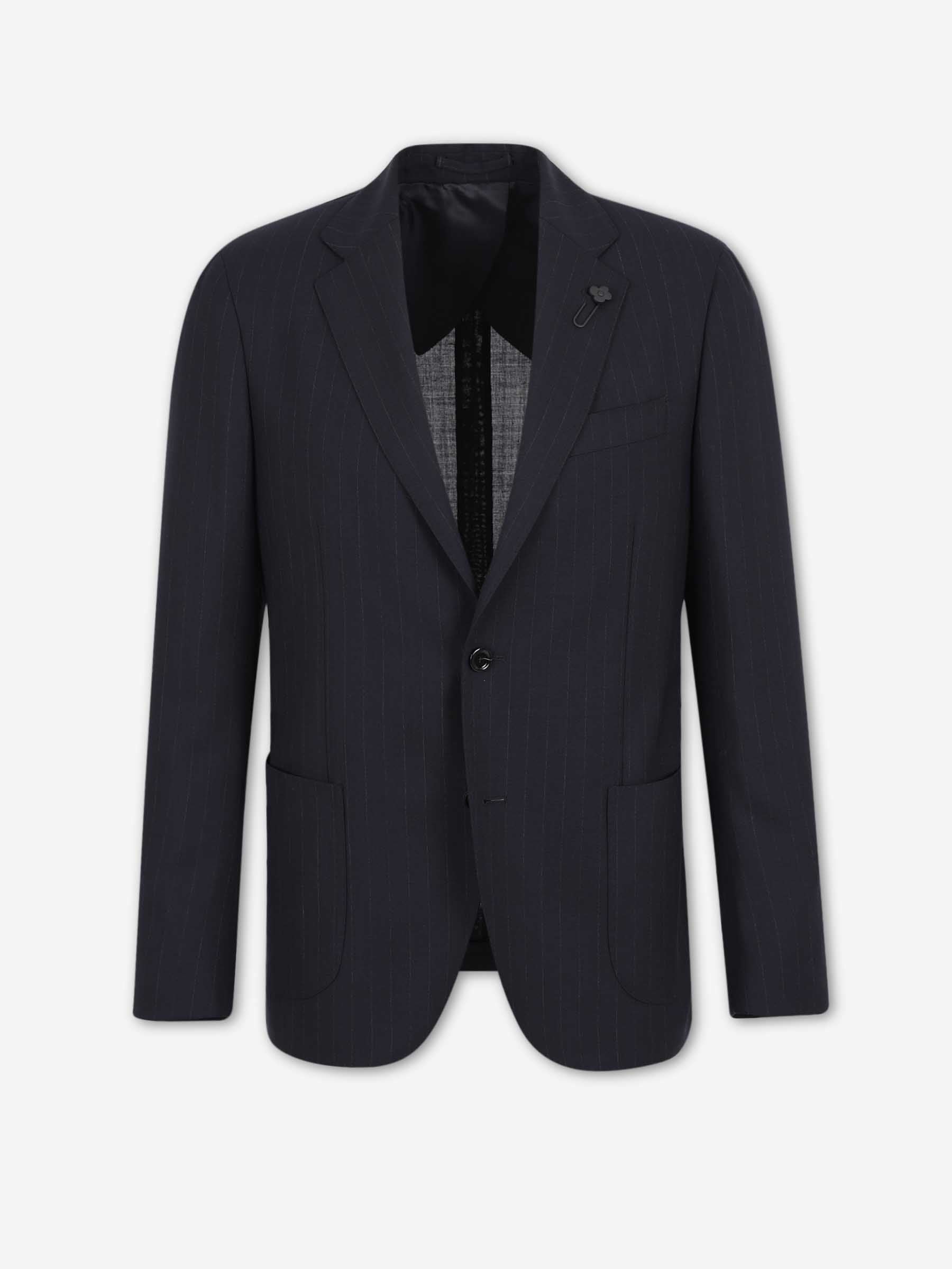 Lardini Hombre Barcelona Traje Recto Lana color Azul Noche sku 312-002918 01 - Foto 1