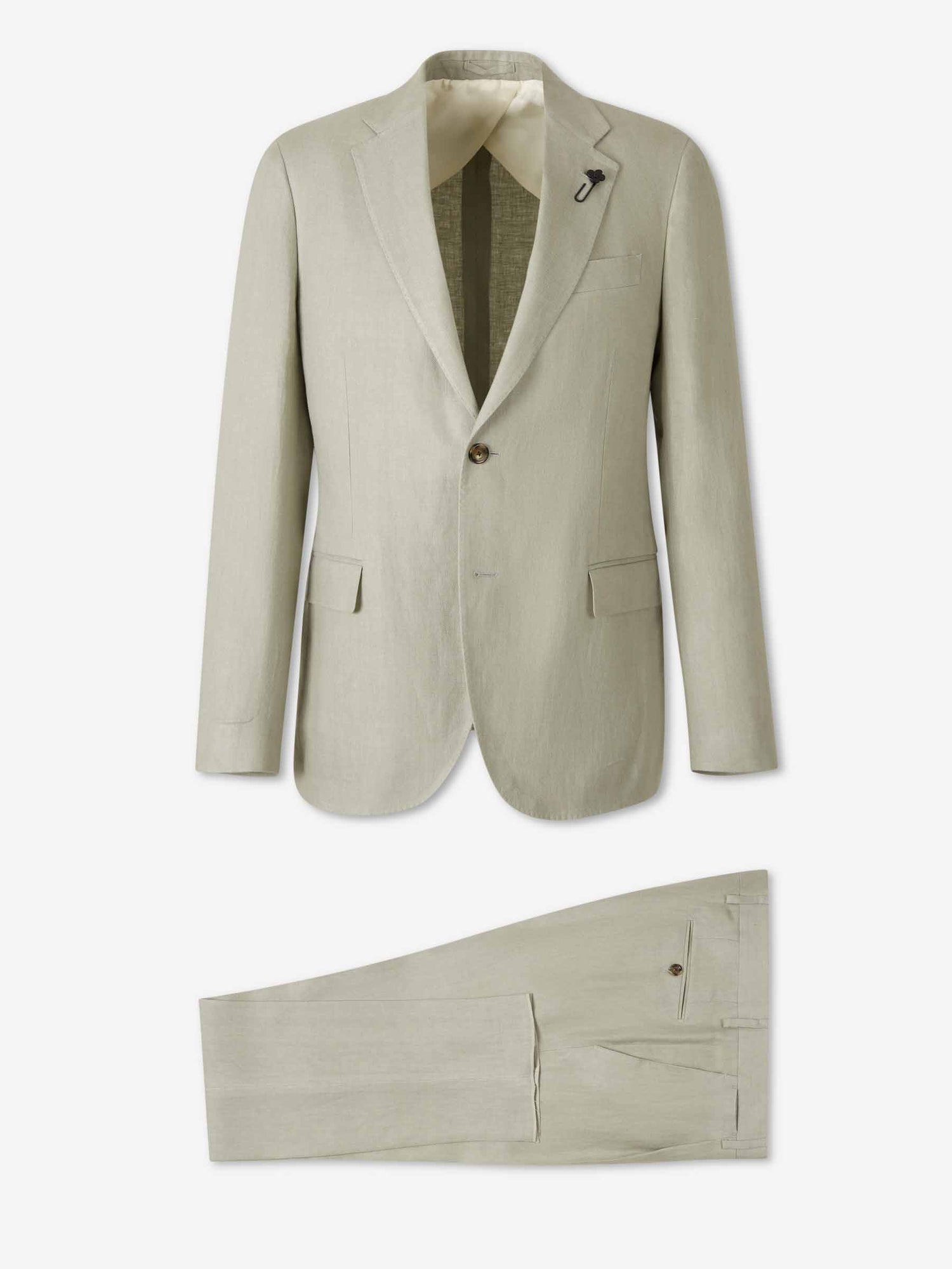 Lardini Hombre Barcelona Traje Recto Lana color Verde Manzana sku 312-002919 02 - Foto 1