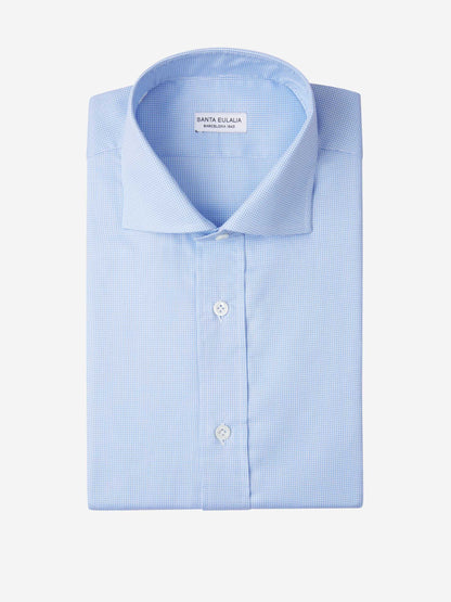 Outlet online Santa Eulalia Hombre Camisa Motivo Pata de Gallo color Azul sku 401-003108 01 - Foto 1