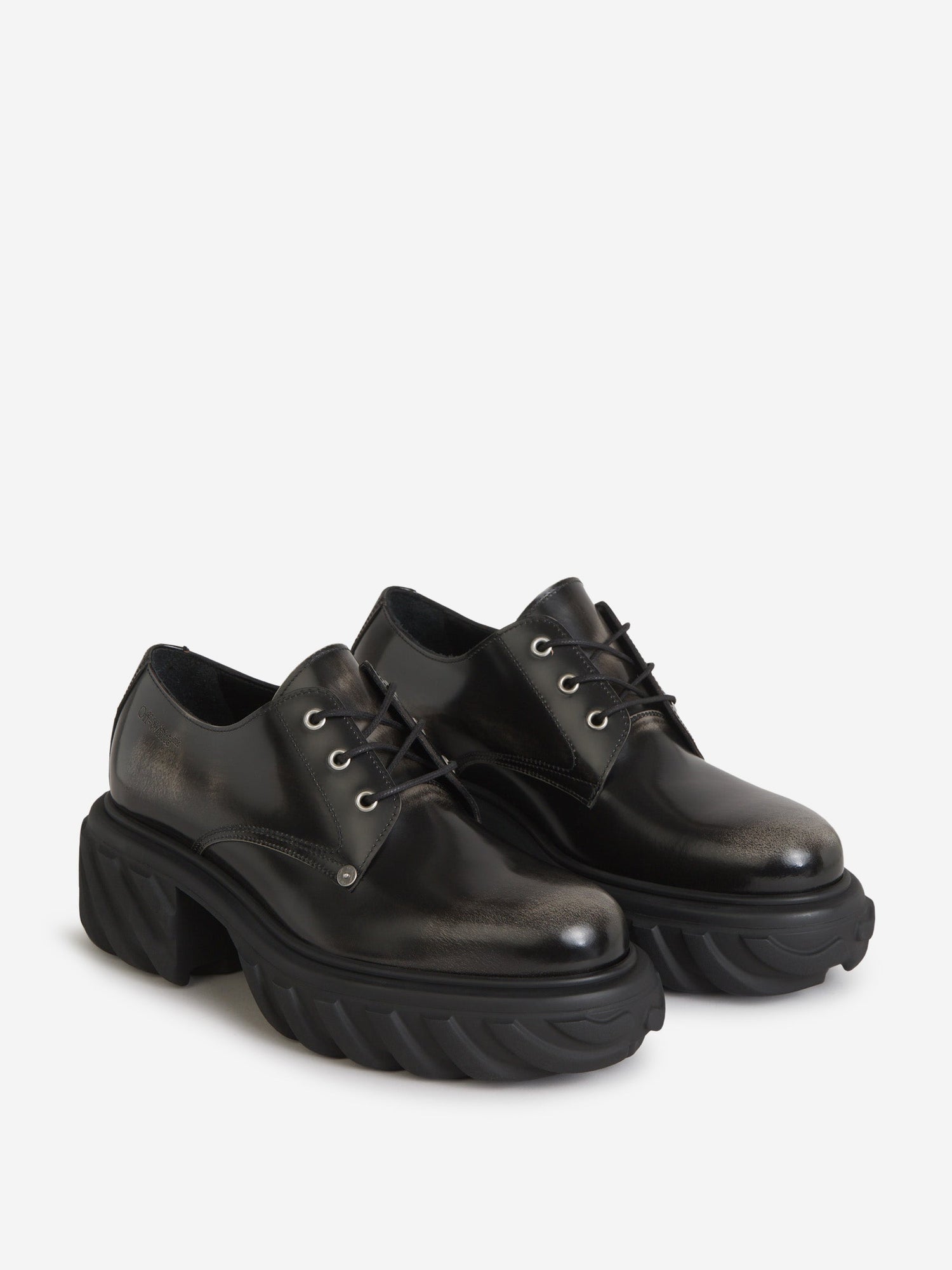 Outlet online Off-White Hombre Zapatos Derby Cordones color Negro sku 611-004355 01 - Foto 2
