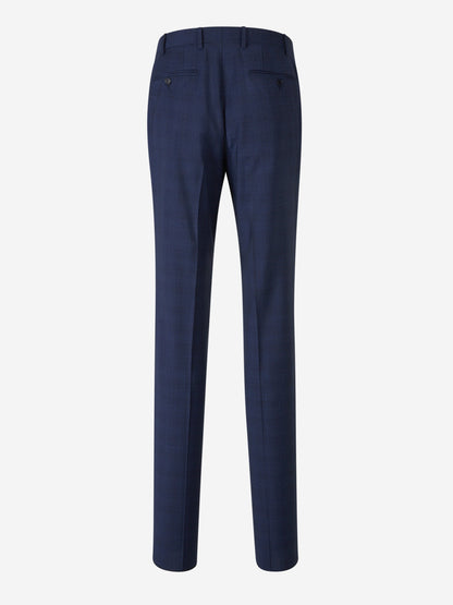 Outlet online Canali Hombre Traje Motivo Cuadros Lana color Azul Marino sku 312-002805 01 - Foto 7
