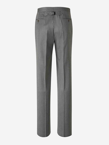 Outlet online Santa Eulalia Hombre Pantalones Rayas Lana color Gris Piedra sku 321-000005 01 - Foto 2