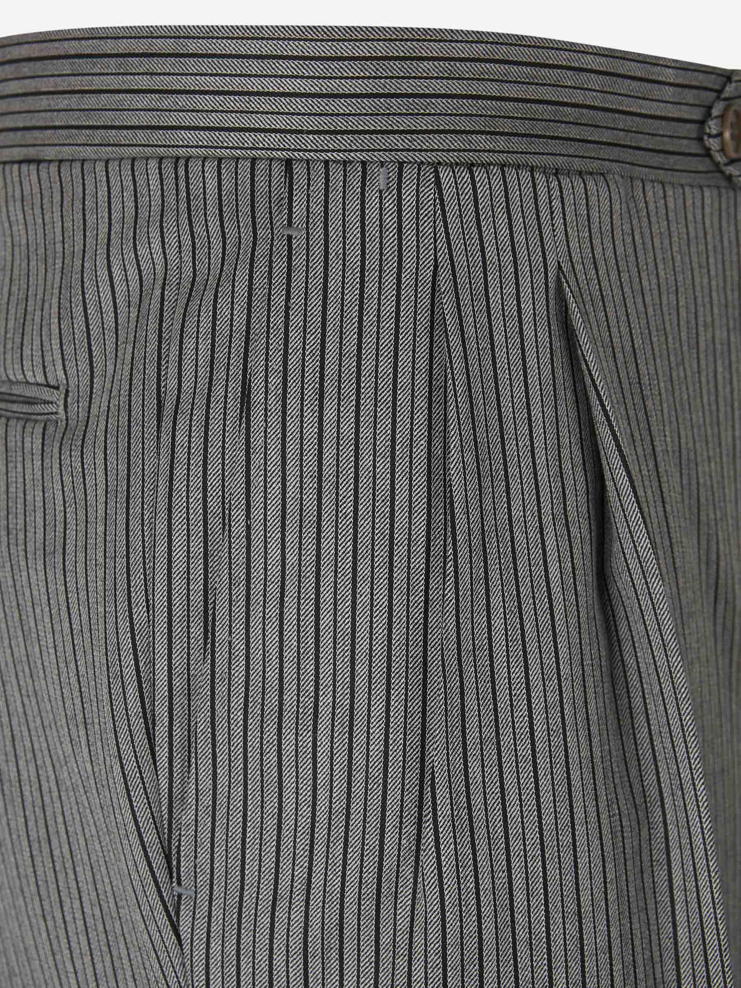 Outlet online Santa Eulalia Hombre Pantalones Rayas Lana color Gris Piedra sku 321-000005 01 - Foto 3