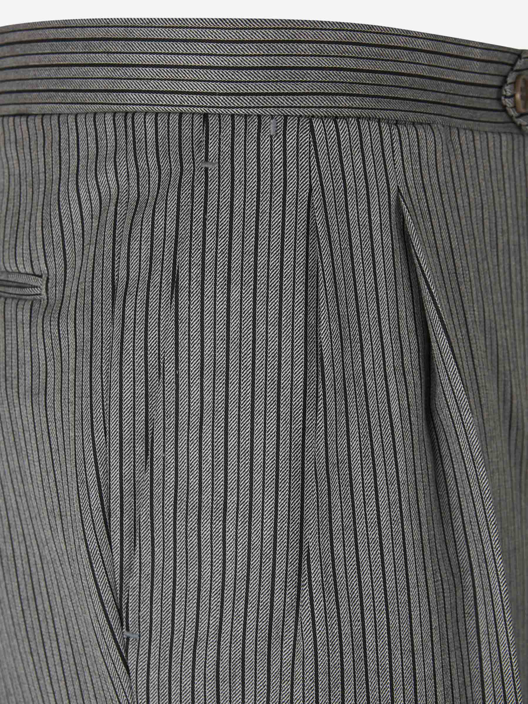 Outlet online Santa Eulalia Hombre Pantalones Rayas Lana color Gris Piedra sku 321-000005 01 - Foto 3
