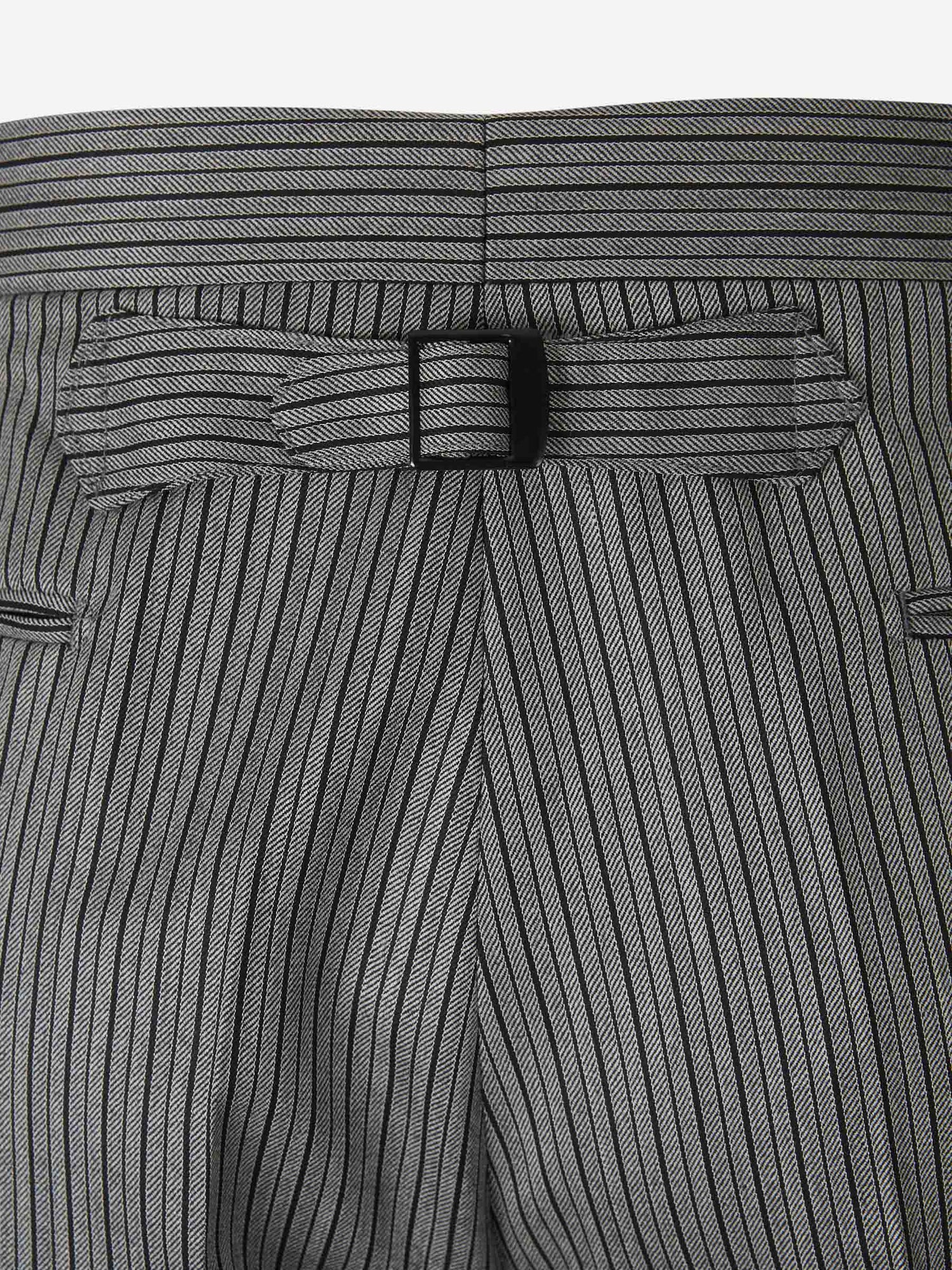 Outlet online Santa Eulalia Hombre Pantalones Rayas Lana color Gris Piedra sku 321-000005 01 - Foto 5