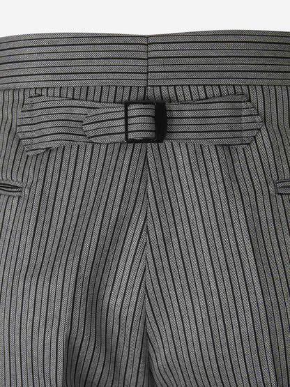 Outlet online Santa Eulalia Hombre Pantalones Rayas Lana color Gris Piedra sku 321-000005 01 - Foto 5