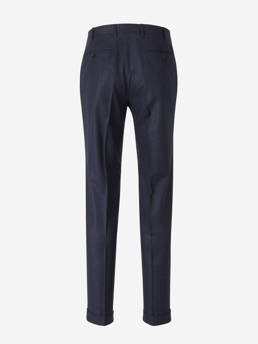 Outlet online Canali Hombre Pantalones Formales Lana color Azul Marino sku 321-000332 02 - Foto 2