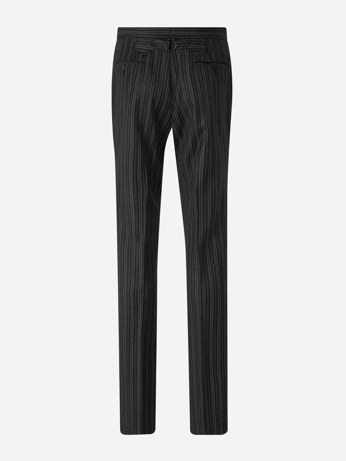 Outlet online Santa Eulalia Hombre Pantalones Formales Rayas Lana color Negro sku 321-000313 01 - Foto 2