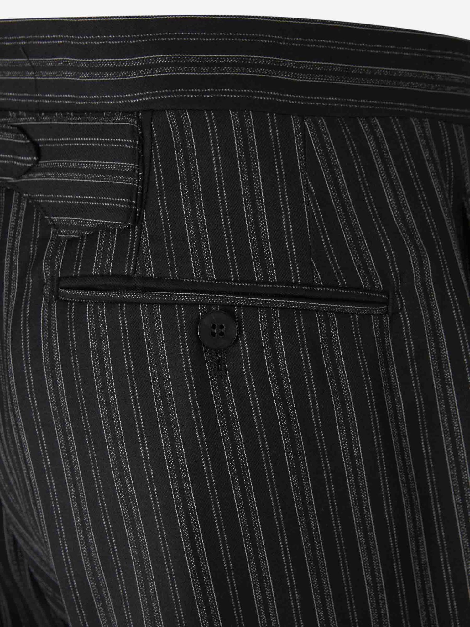 Outlet online Santa Eulalia Hombre Pantalones Formales Rayas Lana color Negro sku 321-000313 01 - Foto 4