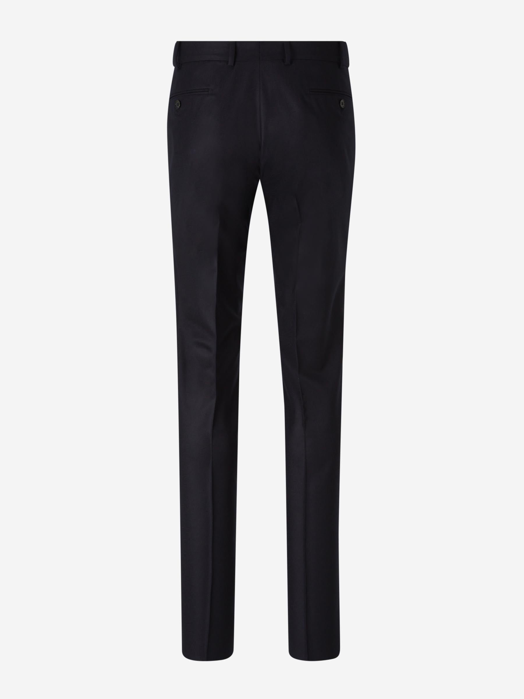 Outlet online Santa Eulalia Hombre Pantalones Vestir Lana color Azul Noche sku 321-000315 04 - Foto 3