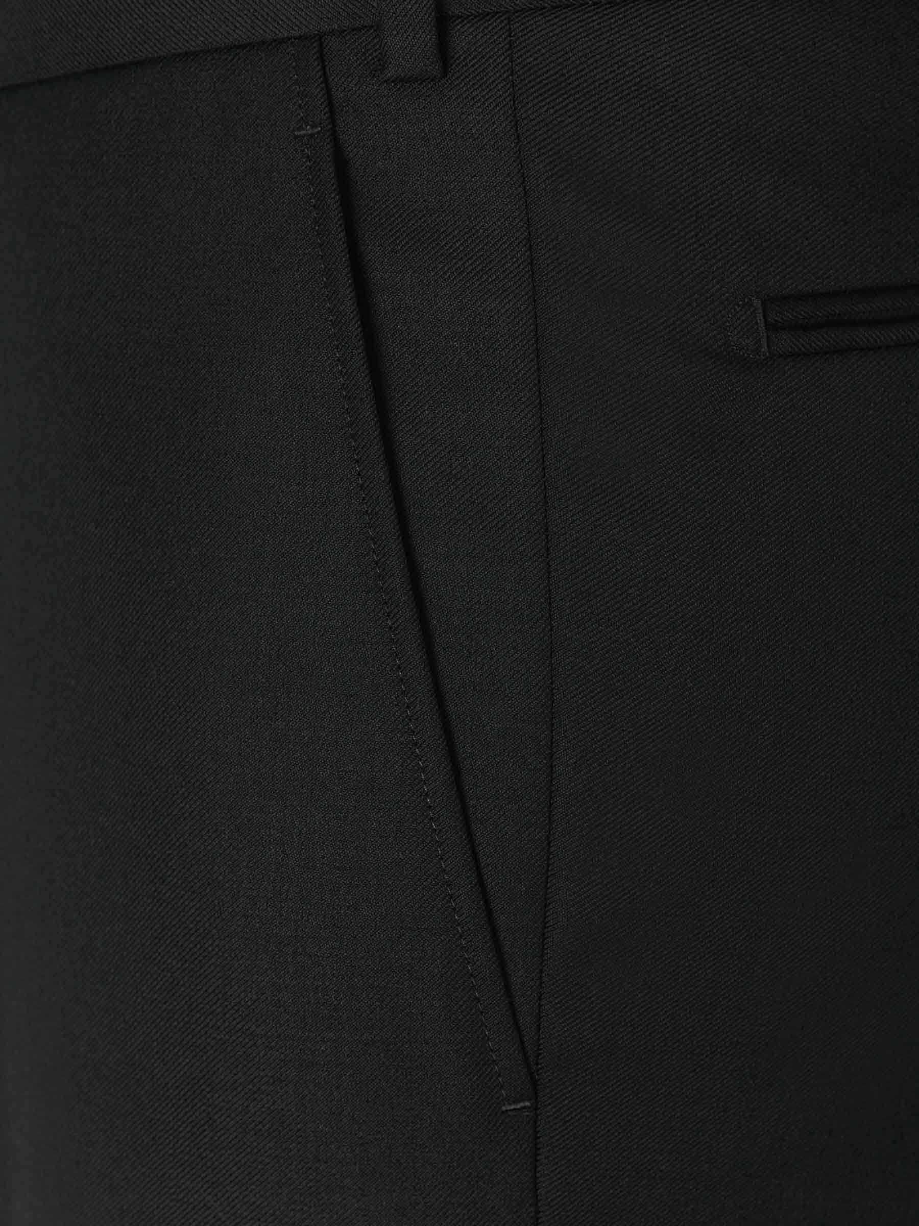 Santa Eulalia Pantalones Formales Lana color Negro sku 321-000316 04 - Foto 4