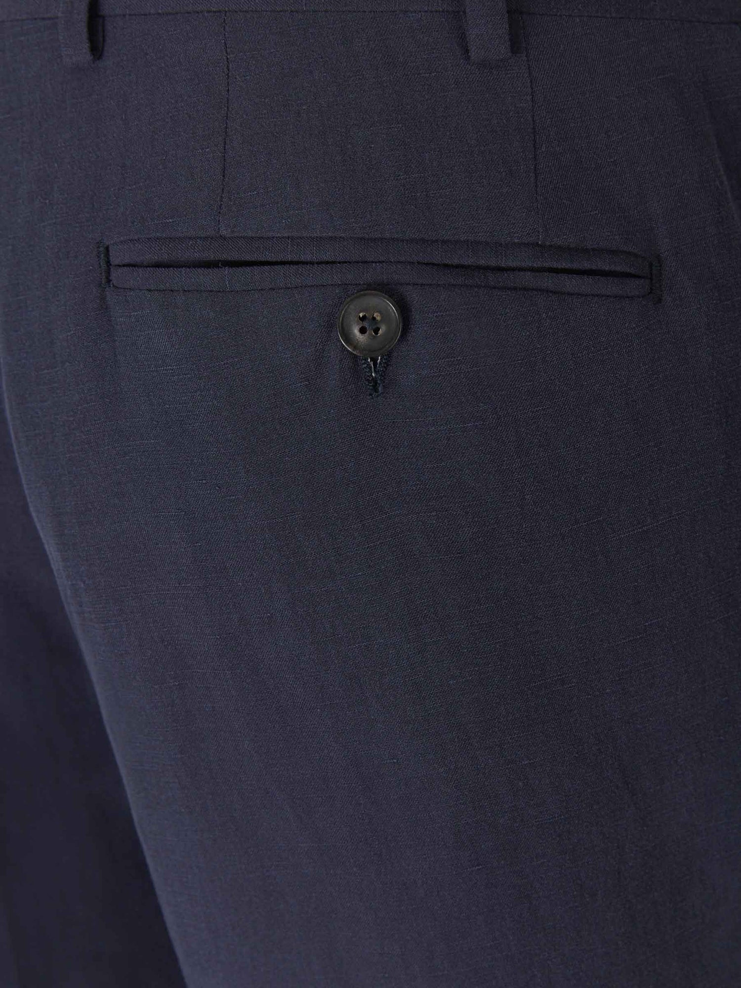 Outlet online Canali Hombre Pantalones Lino Y Seda color Azul Noche sku 321-000318 01 - Foto 4