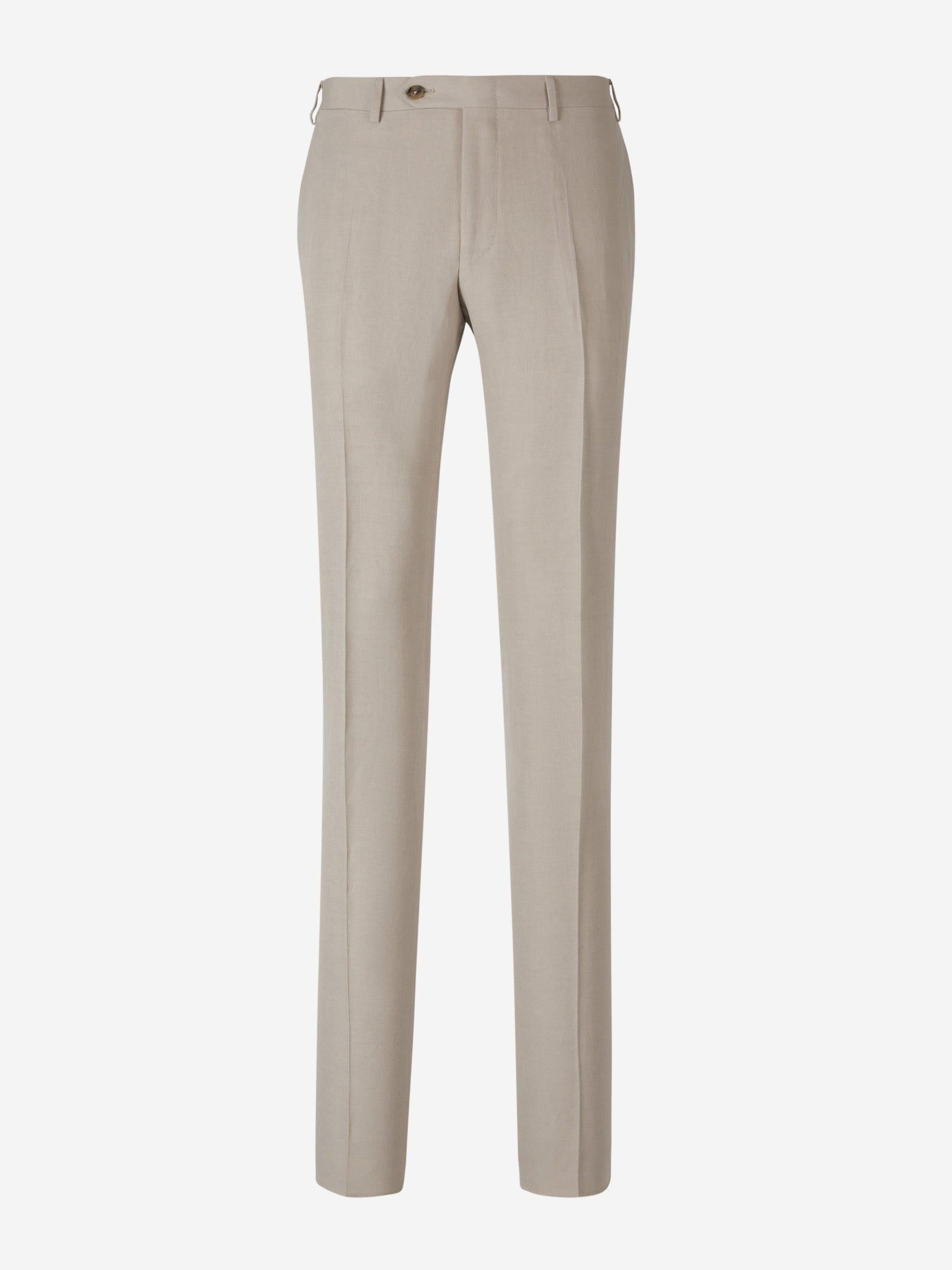 Outlet online Canali Hombre Pantalones Lino Y Seda color Gris Piedra sku 321-000318 05 - Foto 5