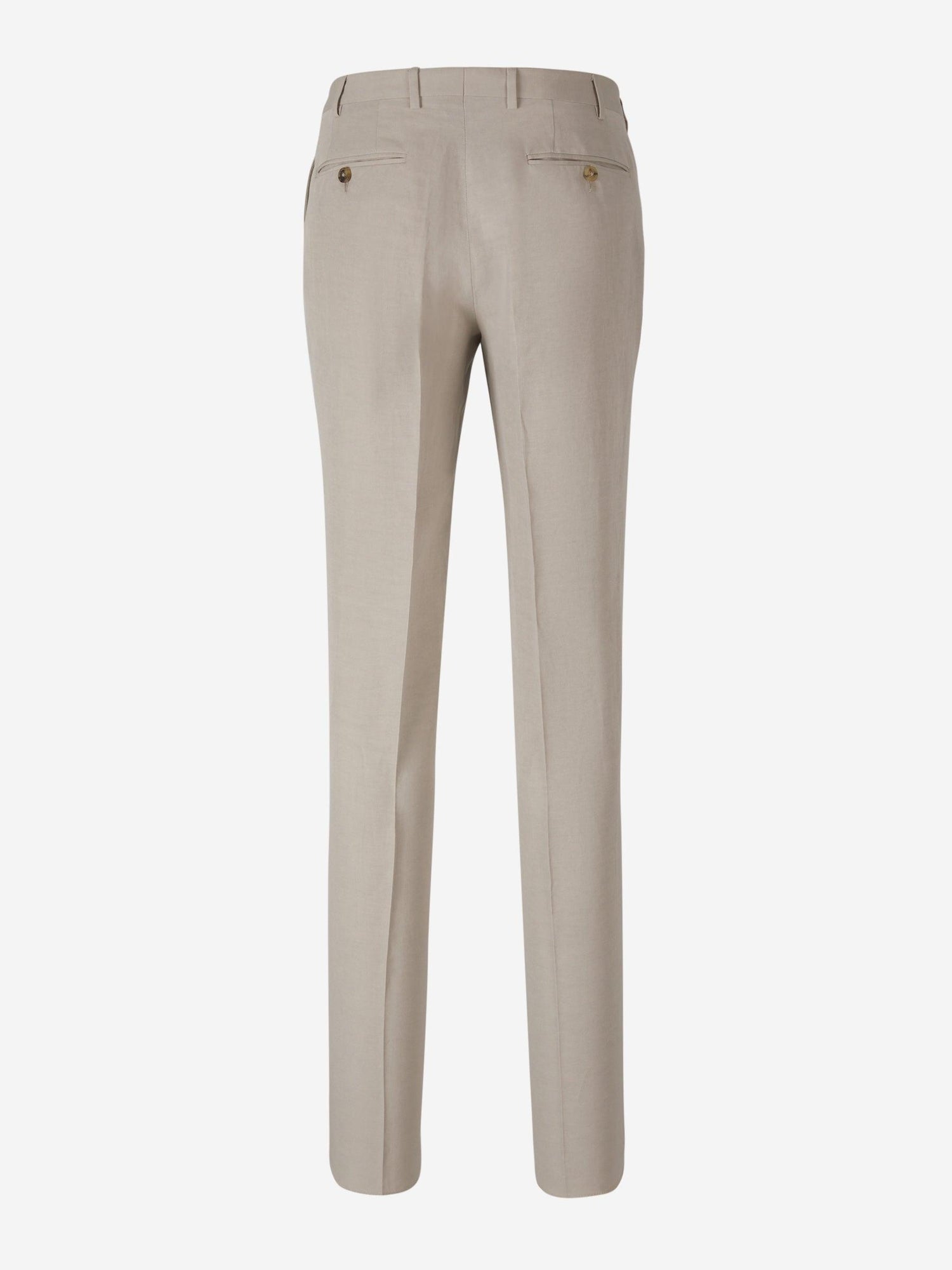 Outlet online Canali Hombre Pantalones Lino Y Seda color Gris Piedra sku 321-000318 05 - Foto 6