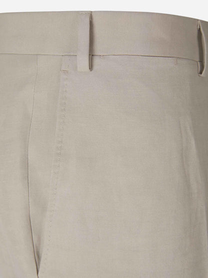 Outlet online Canali Hombre Pantalones Lino Y Seda color Gris Piedra sku 321-000318 05 - Foto 7