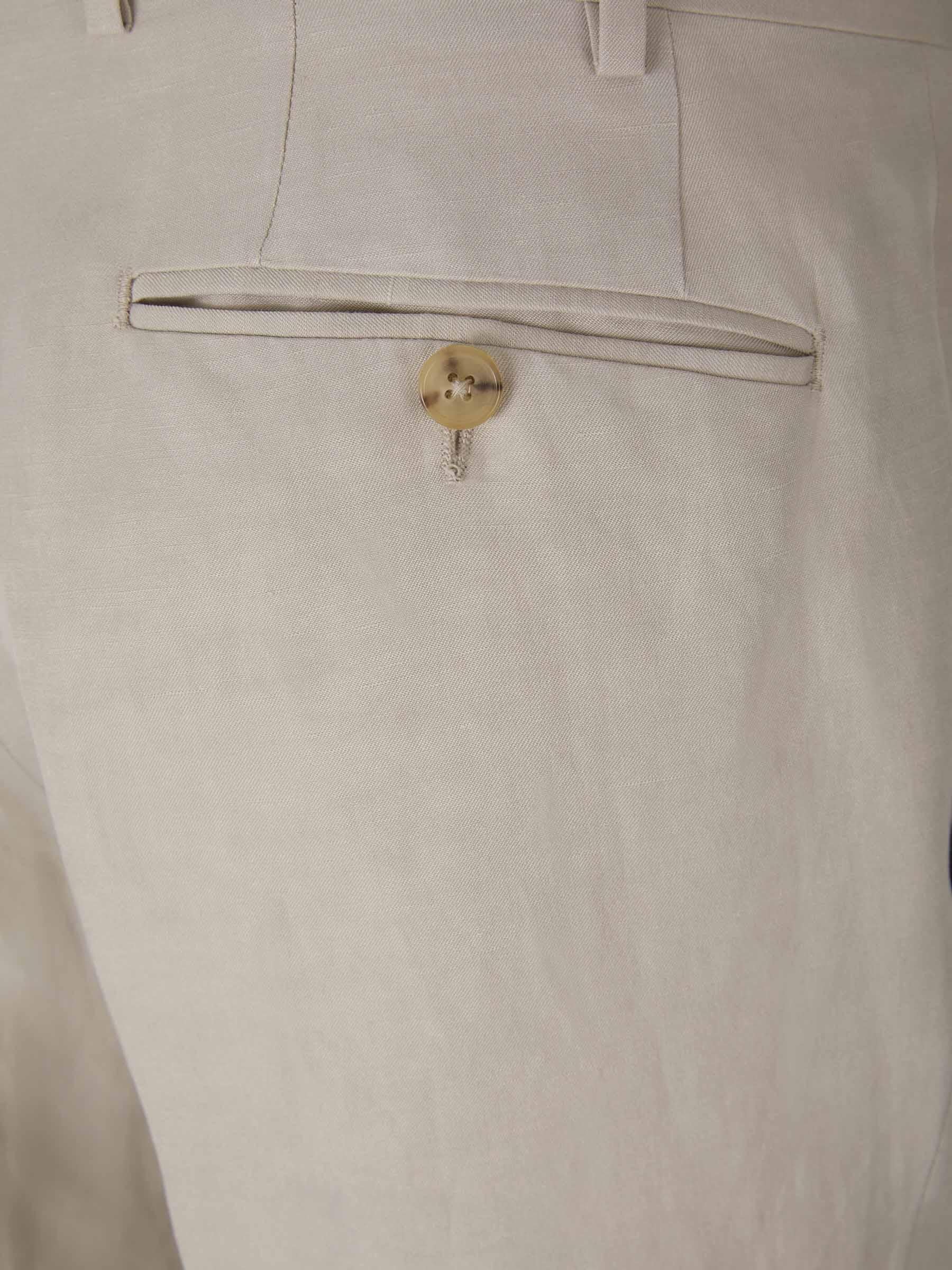 Outlet online Canali Hombre Pantalones Lino Y Seda color Gris Piedra sku 321-000318 05 - Foto 8
