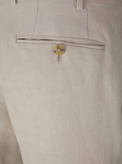 Outlet online Canali Hombre Pantalones Lino Y Seda color Gris Piedra sku 321-000318 05 - Foto 8