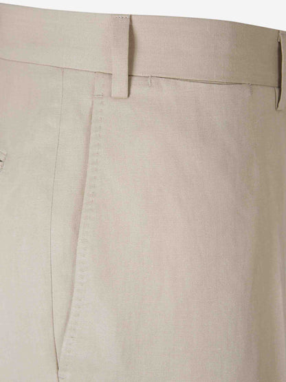 Outlet online Canali Hombre Pantalones Lino Y Seda color Crema sku 321-000318 04 - Foto 3