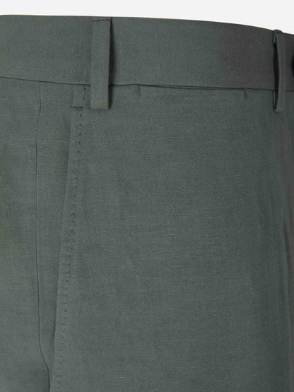 Canali Pantalones Lino Y Seda color Gris Piedra sku 321-000318 05 - Foto 11