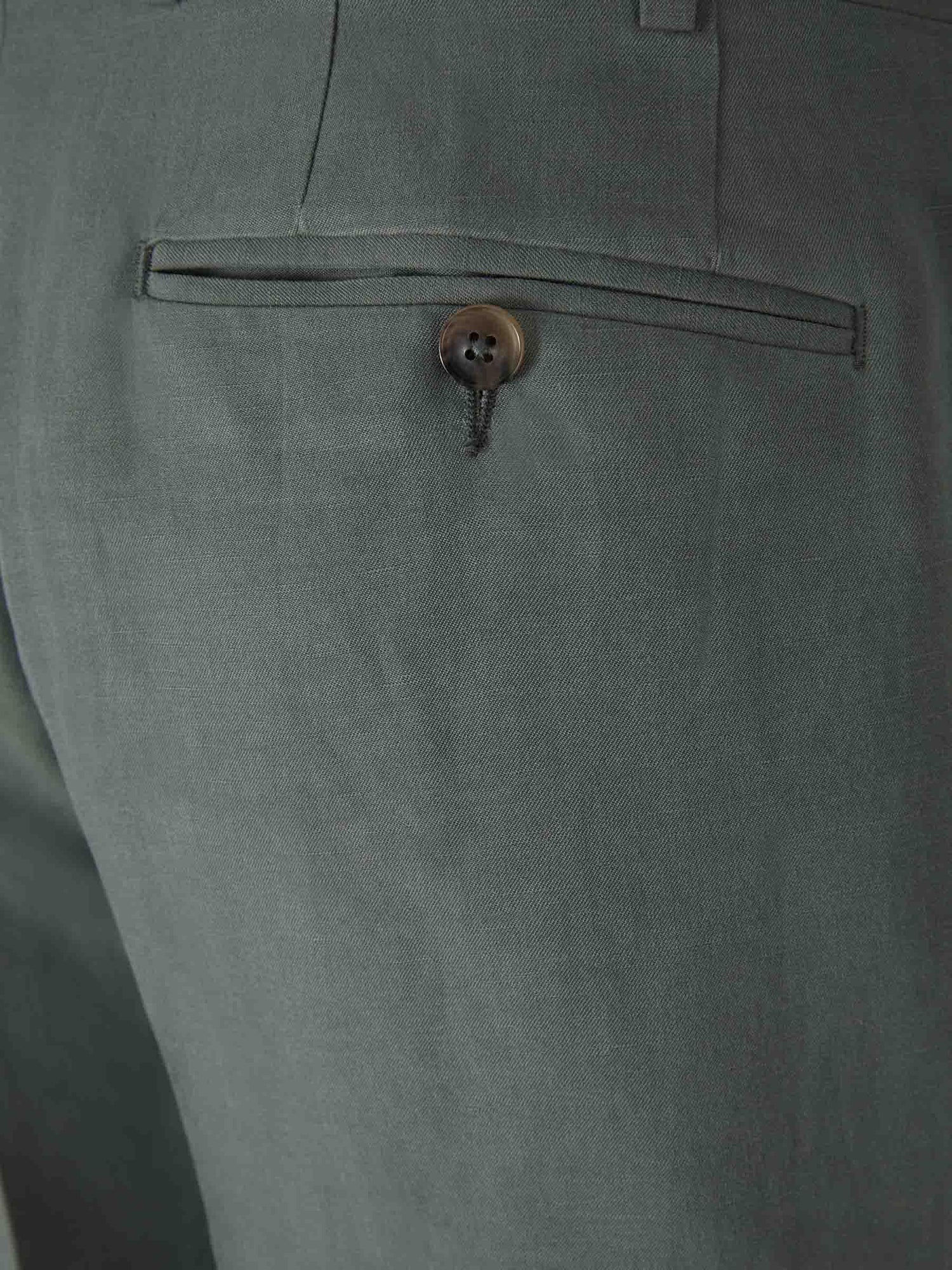 Canali Pantalones Lino Y Seda color Gris Piedra sku 321-000318 05 - Foto 12