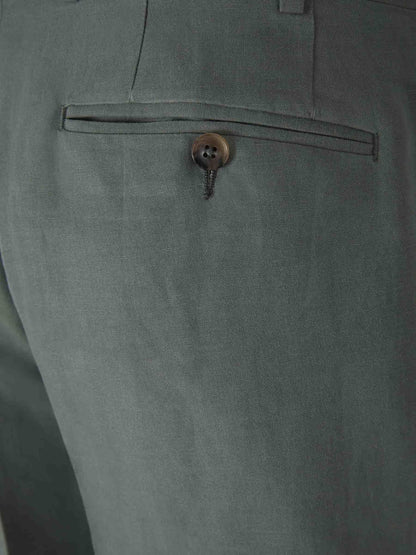 Canali Pantalones Lino Y Seda color Gris Piedra sku 321-000318 05 - Foto 12