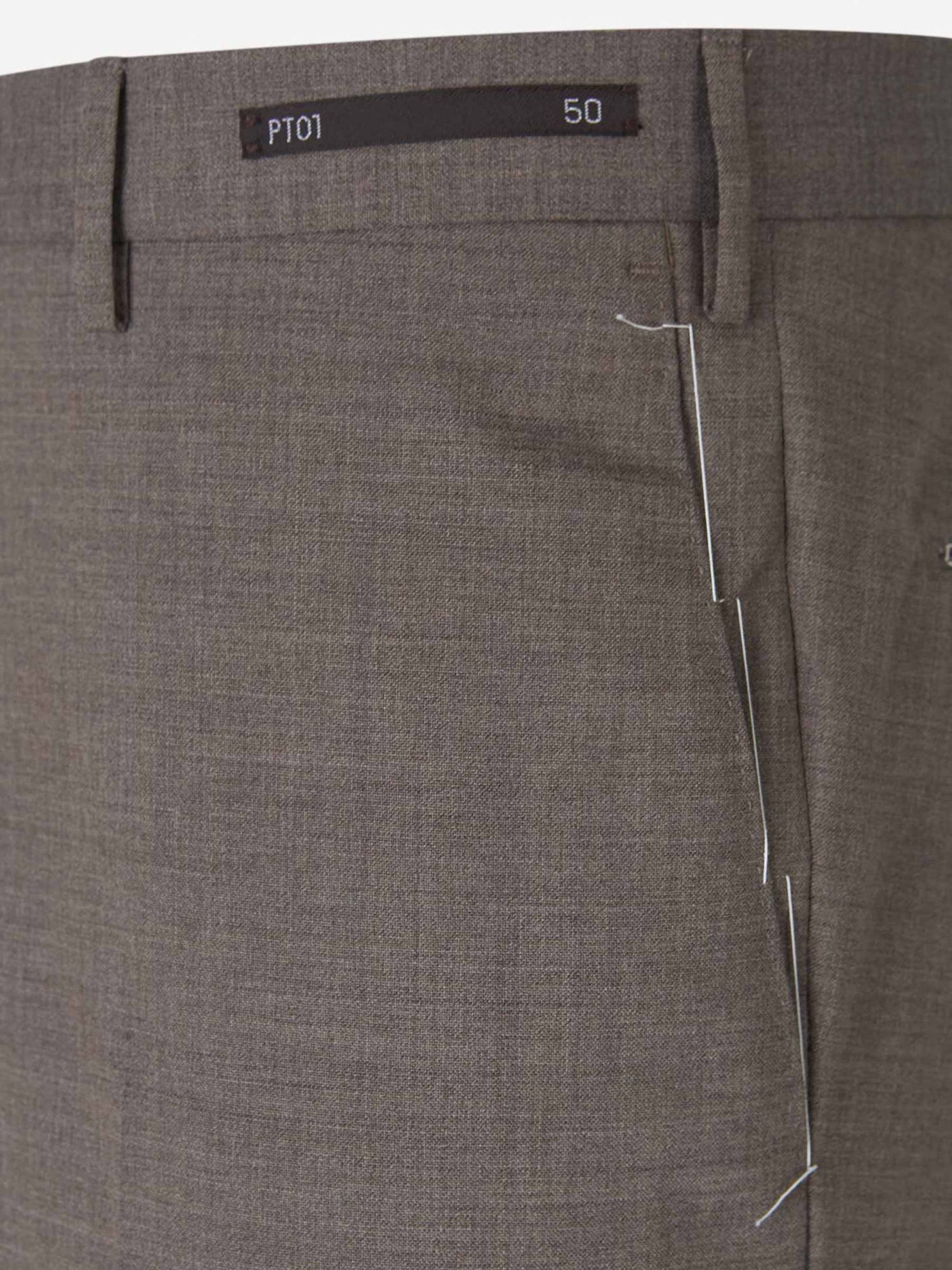 Outlet online PT Torino Hombre Pantalones Chinos Lana color Marron sku 321-000321 05 - Foto 15