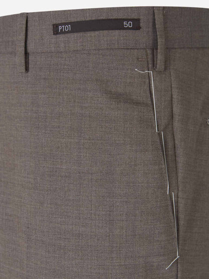 Outlet online PT Torino Hombre Pantalones Chinos Lana color Marron sku 321-000321 05 - Foto 15