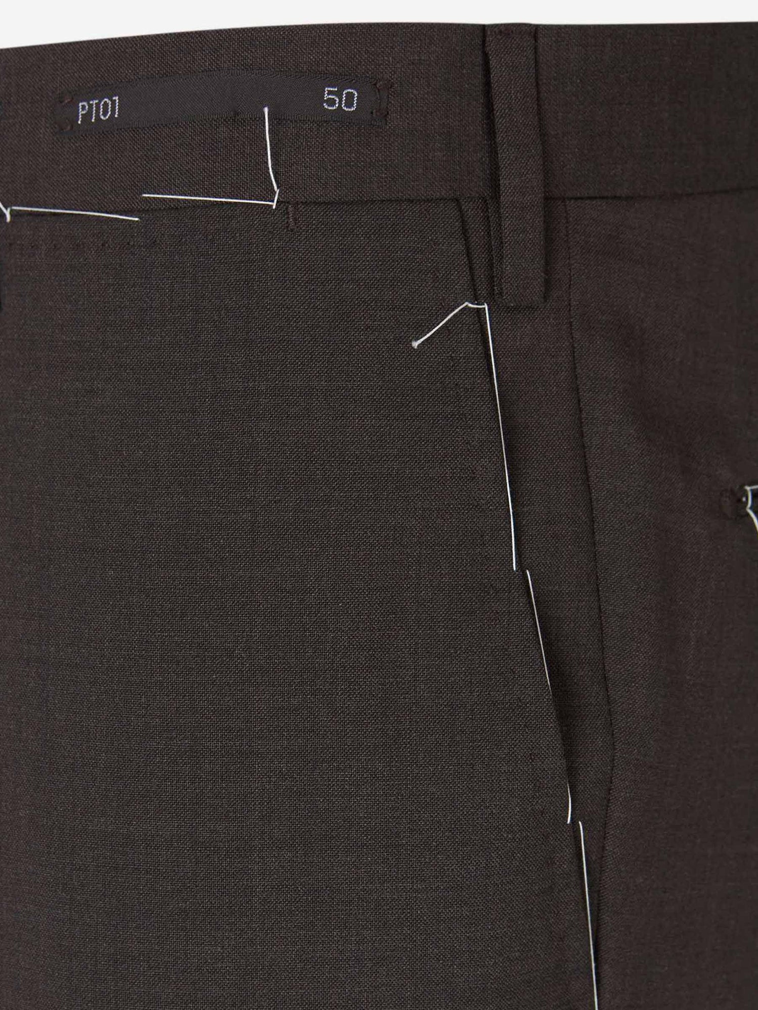 PT Torino Pantalones Formales Lana color Gris Piedra sku 321-000321 04 - Foto 18